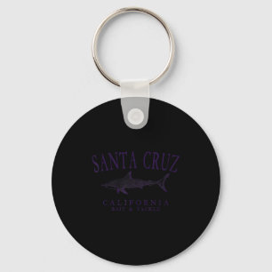 Santa Cruz Kalifornien Vintage-Pflaume Kunstfische Schlüsselanhänger