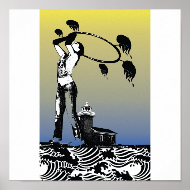 Santa Cruz Lighthouse Hoopjam Poster (Vorne)