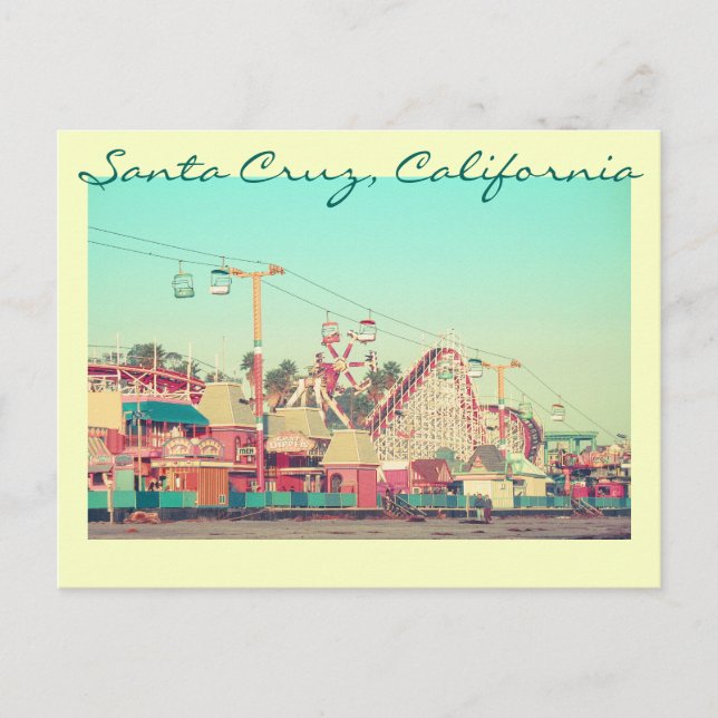 Santa Cruz Nostalgie Postkarte - Alt Back Design (Vorderseite)