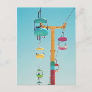 Santa Cruz Pastel Gondola Sky Glider Postcard Postkarte