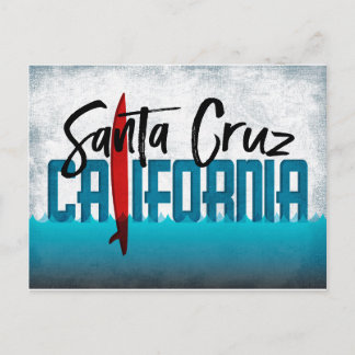 Santa Cruz Postcard California Surfboard Postkarte
