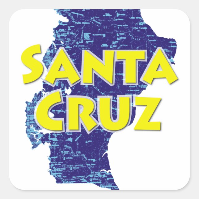 Santa Cruz Quadratischer Aufkleber (Vorderseite)