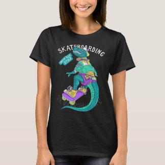 Santa Cruz Retro Vintag Funny Dinosaur Skateboard T-Shirt