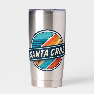 Santa Cruz Retro Vintage Kreisstrand Kalifornien Thermobecher