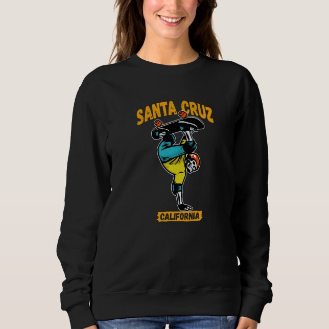 Santa Cruz Skeleton Skateboard Sweatshirt (Vorderseite)