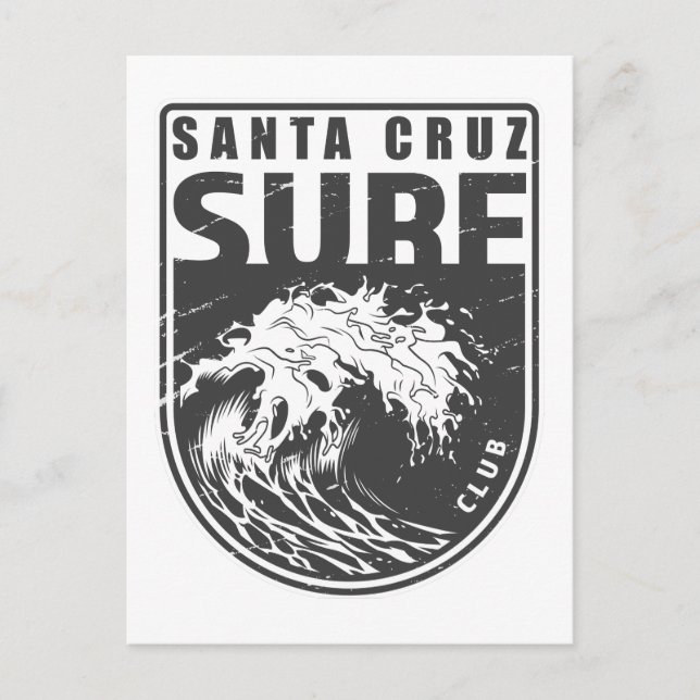 Santa Cruz Surf Club Postkarte (Vorderseite)