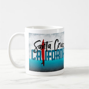 Santa Cruz Surfboard in Kalifornien Kaffeetasse