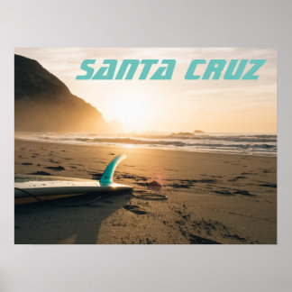 Santa Cruz Surfboard Poster