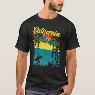 Santa Cruz Vintag Beach Surf Retro Sunset Family T-Shirt