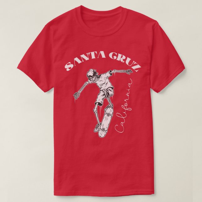 Santa Cruz Vintag Skelettentwürfe  T-Shirt (Design vorne)
