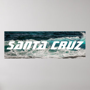 Santa Cruz Wave Banner Poster
