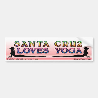 Santa- CruzLiebe-Yoga - Autoaufkleber