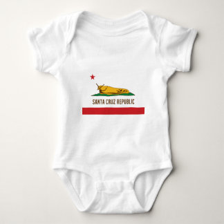 Santa- Cruzrepublik-Bananen-Schnecken-Flagge Baby Strampler