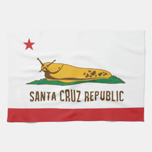 Santa- Cruzrepublik-Bananen-Schnecken-Flagge Küchentuch