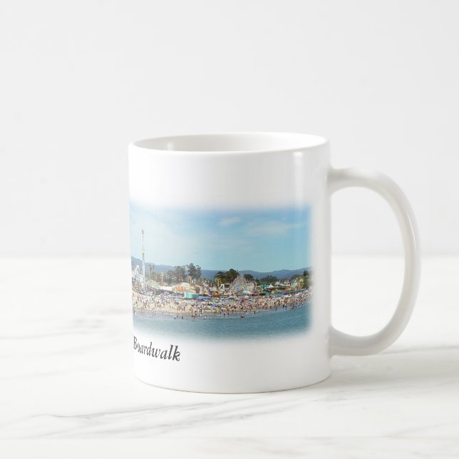 Santa- Cruzstrand-Promenaden-panoramische Tasse (Rechts)