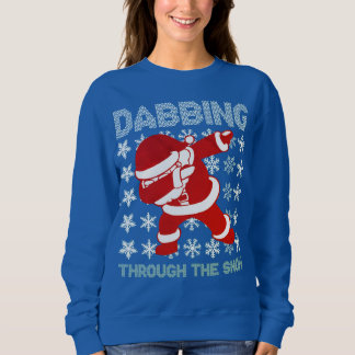Santa Dabbing durch den Schnee Sweater Funny T-Shi Sweatshirt