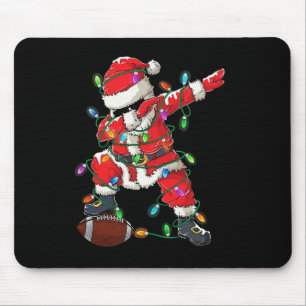 Santa Dabbing mit Ball Christmas Football Player Mousepad