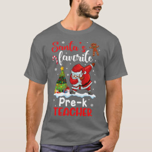 Santa Dabbing Schnee präsentiert Santas Favorite P T-Shirt
