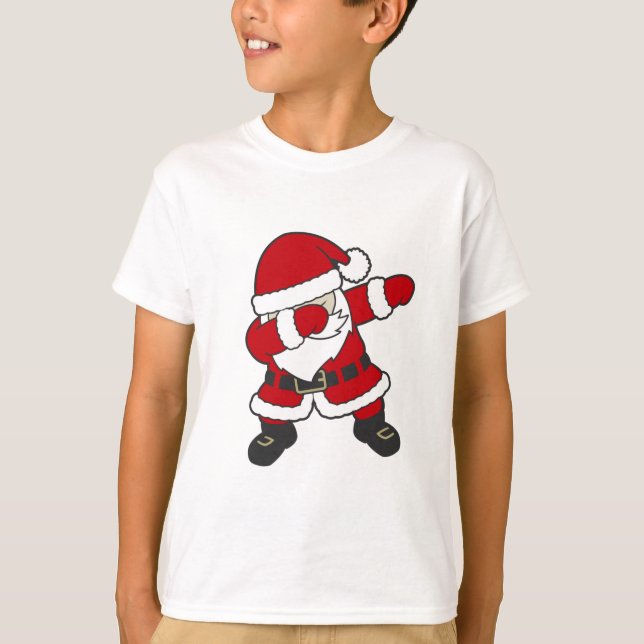 Santa Dabbing T-Shirt Christmas Xmas Funny Dab (Vorderseite)