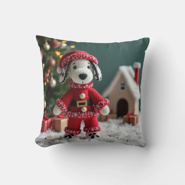 Santa Dalmatiner Cushion Kissen (Vorderseite)