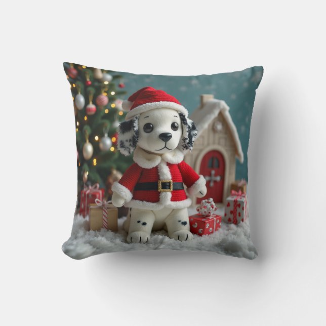 Santa Dalmatiner Cushion Kissen (Vorderseite)
