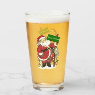 Santa dekorierte kleine Niedliche Tiere Vögel Glas