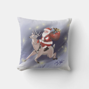 Santa Delivers Pillow Kissen