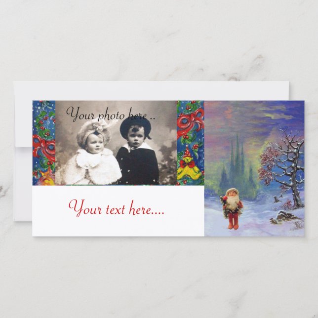 SANTA DER GNOME FEIERTAGSKARTE (Vorderseite)