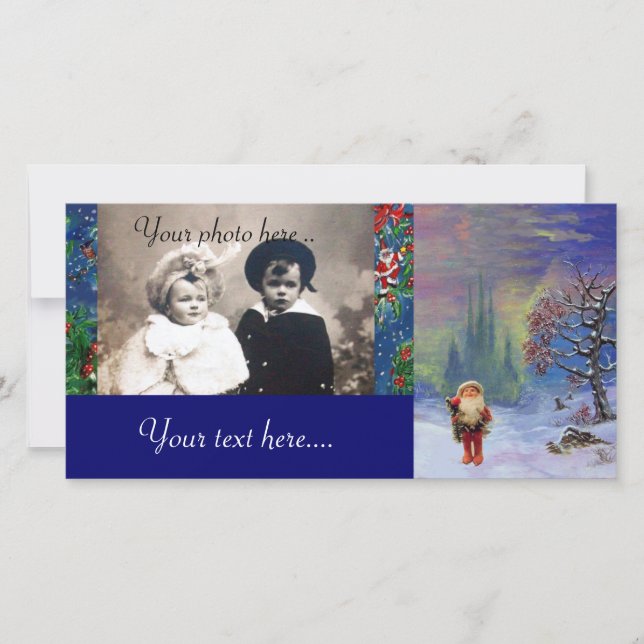 SANTA DER GNOME FEIERTAGSKARTE (Vorderseite)