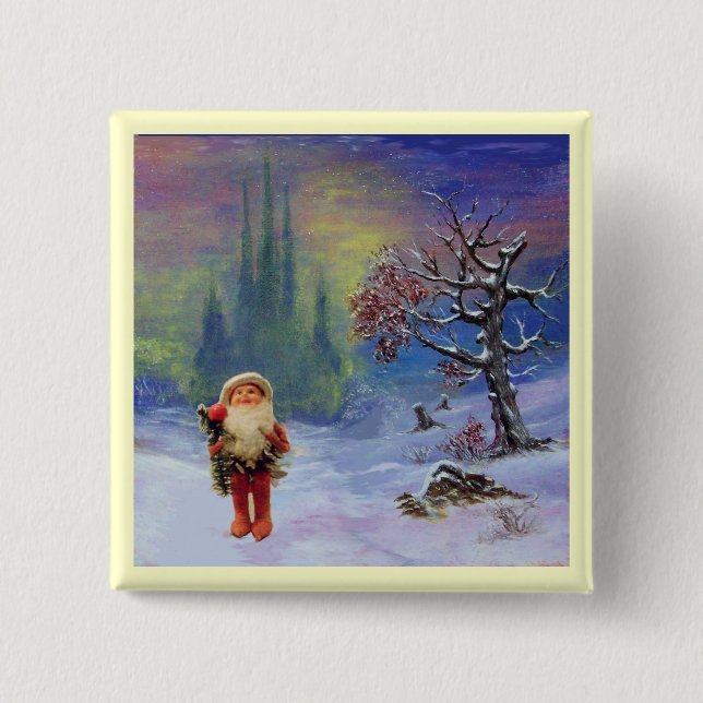 SANTA DER GNOMES BUTTON (Vorderseite)