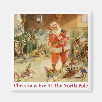 Santa & Die Elfen in den Ställen des Nordpols