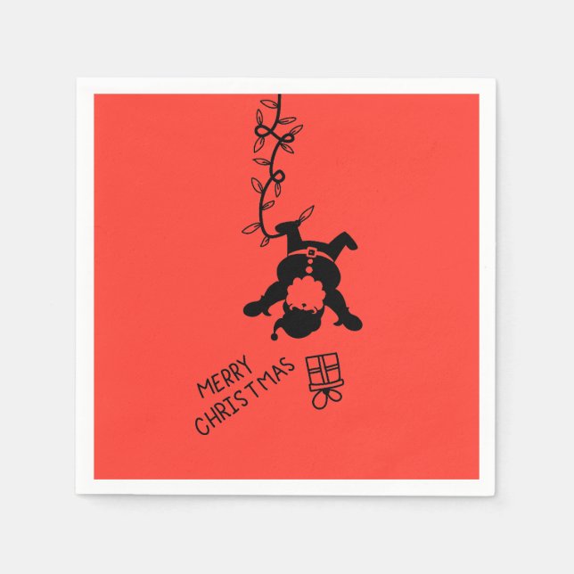 Santa Distribution Gifts Serviette (Vorderseite)