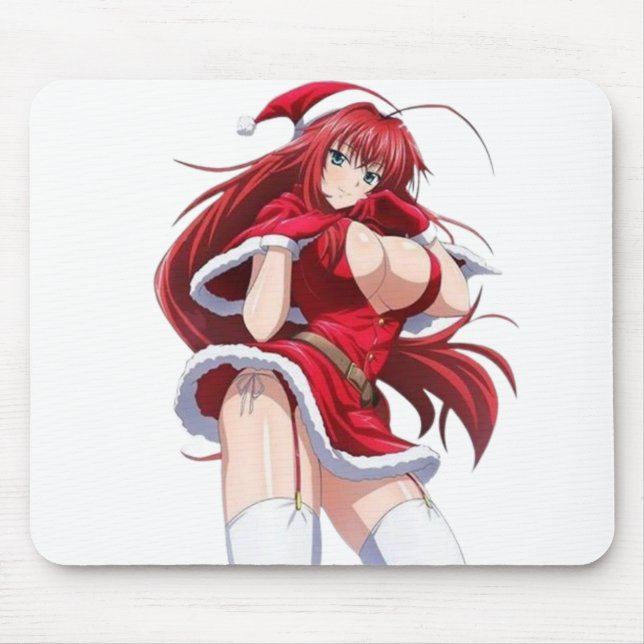 Santa Diva Anime Winter Outfit Mousepad (Vorne)