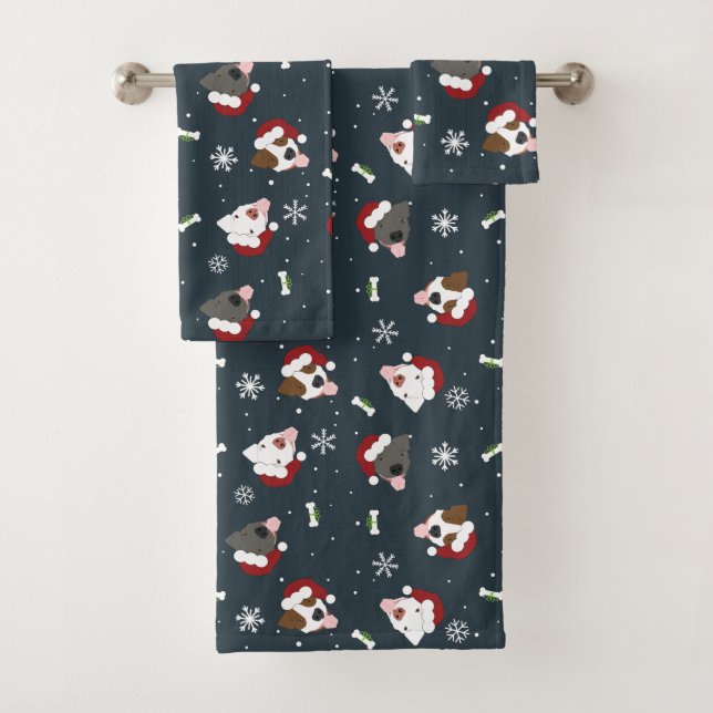 Santa Dogs Badhandtuch Set (Insitu)