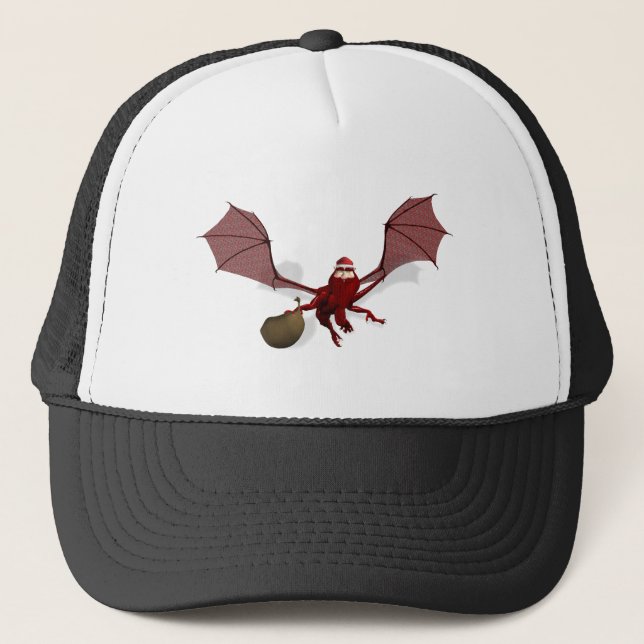 Santa Dragon Truckerkappe (Vorderseite)