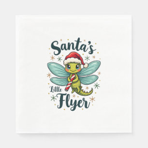 Santa Dragonfly Serviette