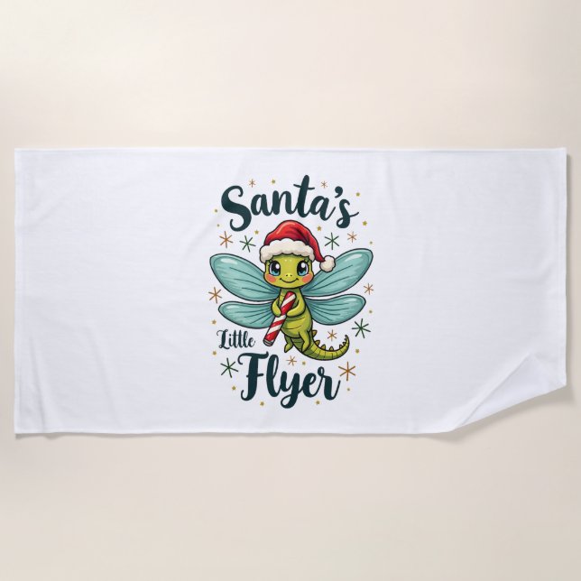 Santa Dragonfly Strandtuch (Vorderseite)