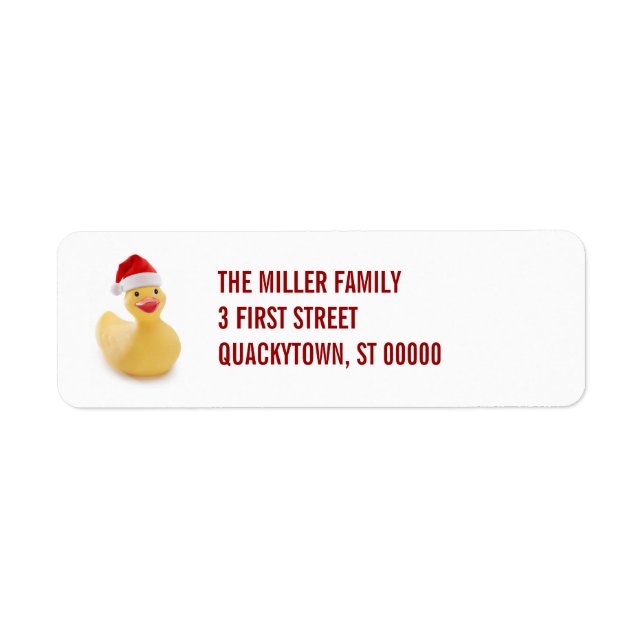 Santa Ducky Kitsch Label (Vorne)
