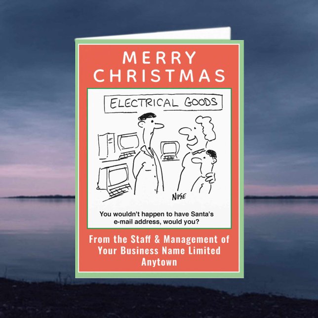 Santa E-Mail-Adresse Funny Weihnachten im Einzelha (Von Creator hochgeladen)