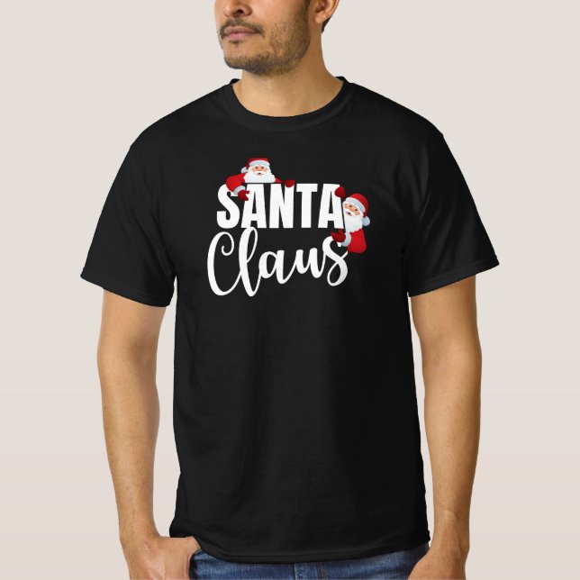 Santa | Einfach trendy Stilvolle Minimalistische W T-Shirt (Vorderseite)
