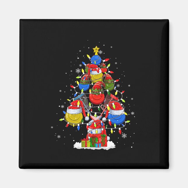 Santa Elf Disc Golf Ball Tools Xmas Tree Men Playe Magnet (Vorne)