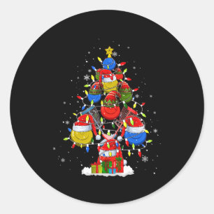 Santa Elf Disc Golf Ball Tools Xmas Tree Men Playe Runder Aufkleber