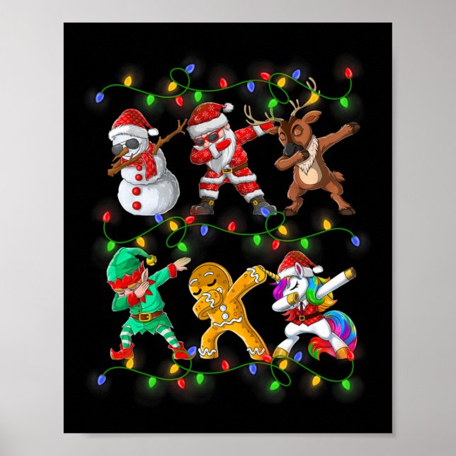 Santa Elf Freunde Weihnachtsjunge Männer Männer Poster (Vorne)