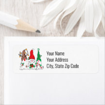 Santa Elf Reindeer Christmas Gnome Trio Adresse
