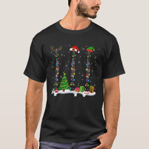 Santa Elf Reindeer Klarinette Xmas Light Musical I T-Shirt