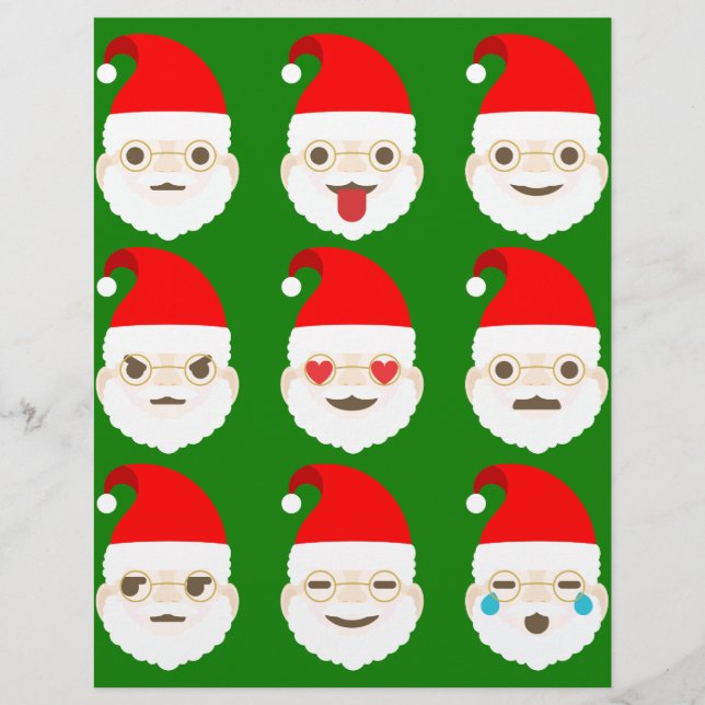 Santa Emoji Emoticons (Vorderseite)