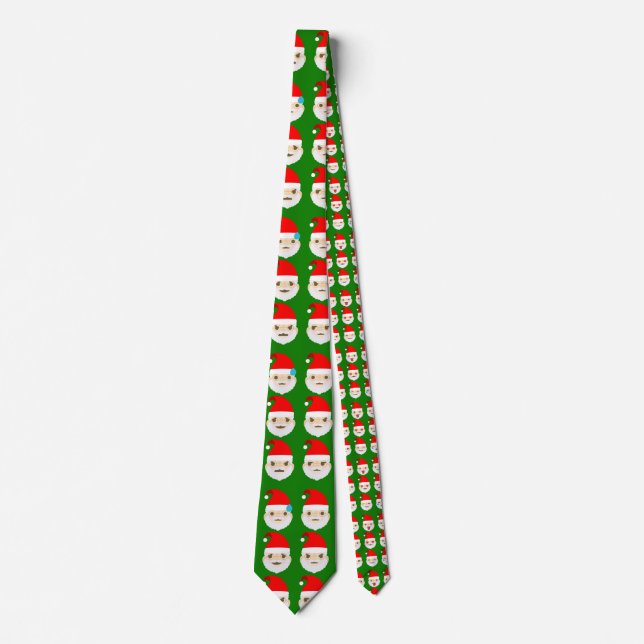 Santa-Emoticon Krawatte (Vorderseite)