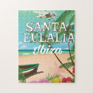 Santa Eulalia Ibiza Reiseplakat Puzzle