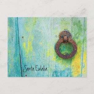 Santa Eulalia - Tür Postkarte