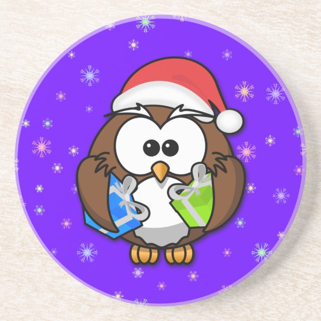Santa Eule Untersetzer (Vorne)